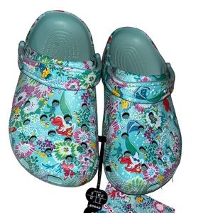 VERA Bradley and Disney little mermaid floral Ariel croc clogs women size 7 j5